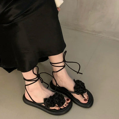 2025 Summer Trend Gladiator Women Sandals Fashion Ankle Cross Strap Shoes Ladies Outdoor Party Dress Sandalias